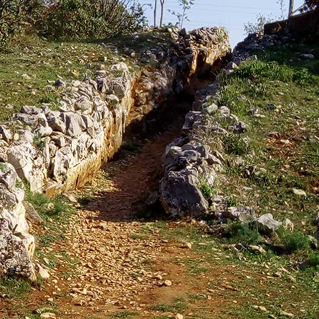 Redipuglia, esterno di una trincea 2
