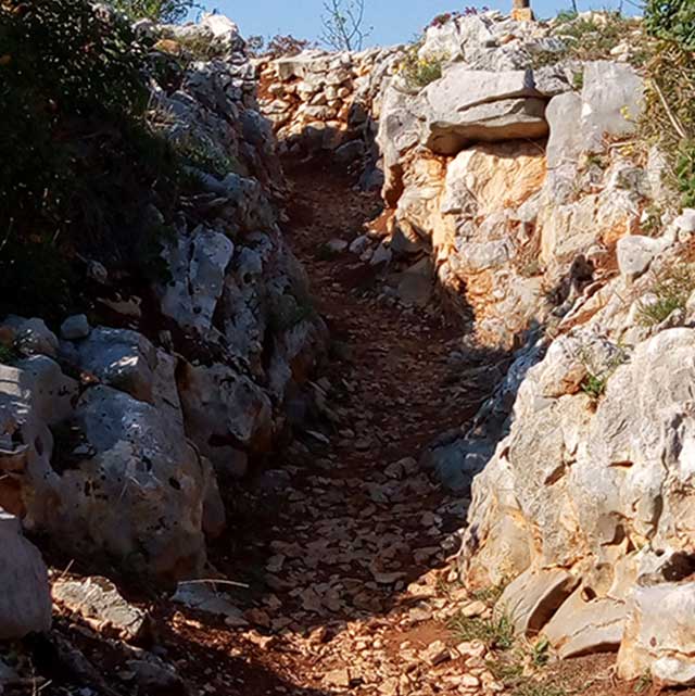 Redipuglia, esterno di una trincea